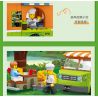 JIESTAR 55009 non  THÀNH PHỐ TOÀN CẦU XE TẢI THỰC PHẨM bộ đồ chơi xếp lắp ráp ghép mô hình City CITY GLOBAL 343 khối