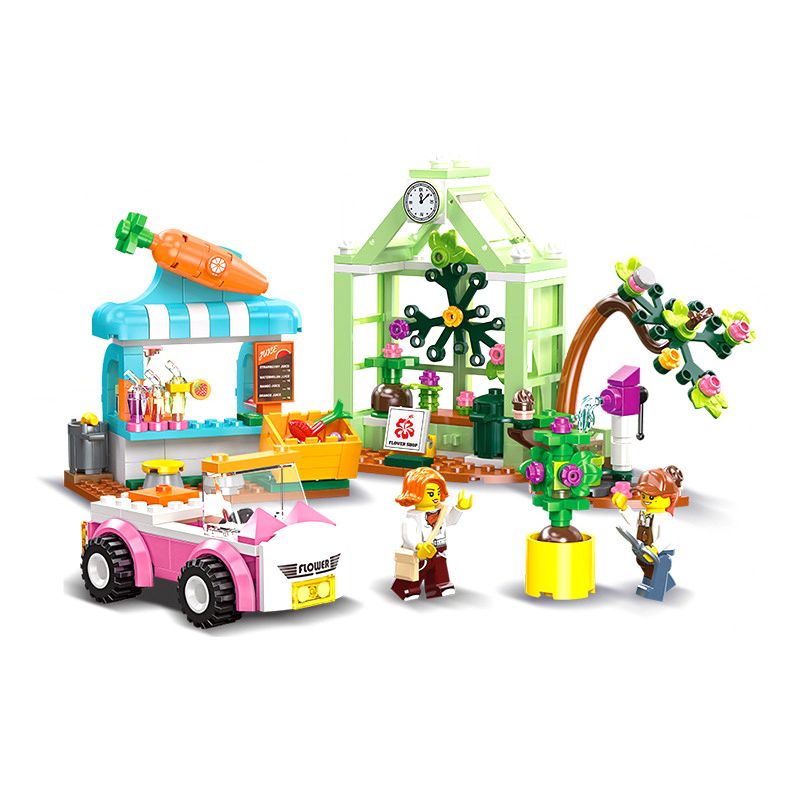 JIESTAR 55008 non Lego THÀNH PHỐ TOÀN CẦU MUA SẮM bộ đồ chơi xếp lắp ráp ghép mô hình City CITY GLOBAL 299 khối