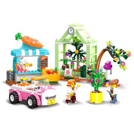 JIESTAR 55008 non  THÀNH PHỐ TOÀN CẦU MUA SẮM bộ đồ chơi xếp lắp ráp ghép mô hình City CITY GLOBAL 299 khối