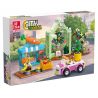 JIESTAR 55008 non  THÀNH PHỐ TOÀN CẦU MUA SẮM bộ đồ chơi xếp lắp ráp ghép mô hình City CITY GLOBAL 299 khối