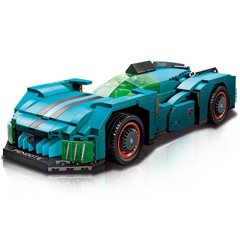 JIESTAR 92028 non Lego SIÊU XE PEUGEOT 9X8 bộ đồ chơi xếp lắp ráp ghép mô hình Speed Champions Racing Cars NXE Đua Xe Công Thức 594 khối