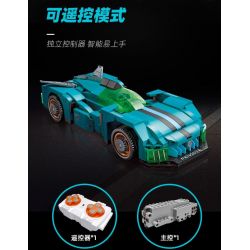 JIESTAR 92028 non  SIÊU XE PEUGEOT 9X8 bộ đồ chơi xếp lắp ráp ghép mô hình Speed Champions Racing Cars NXE Đua Xe Công Thức 594 khối