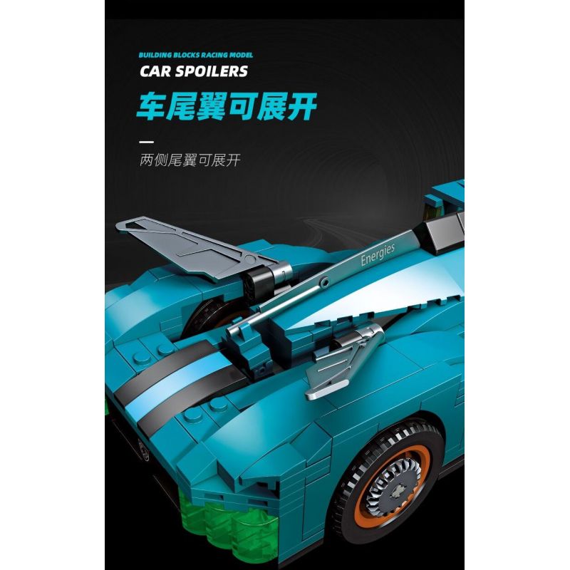 JIESTAR 92028 non  SIÊU XE PEUGEOT 9X8 bộ đồ chơi xếp lắp ráp ghép mô hình Speed Champions Racing Cars NXE Đua Xe Công Thức 594 khối