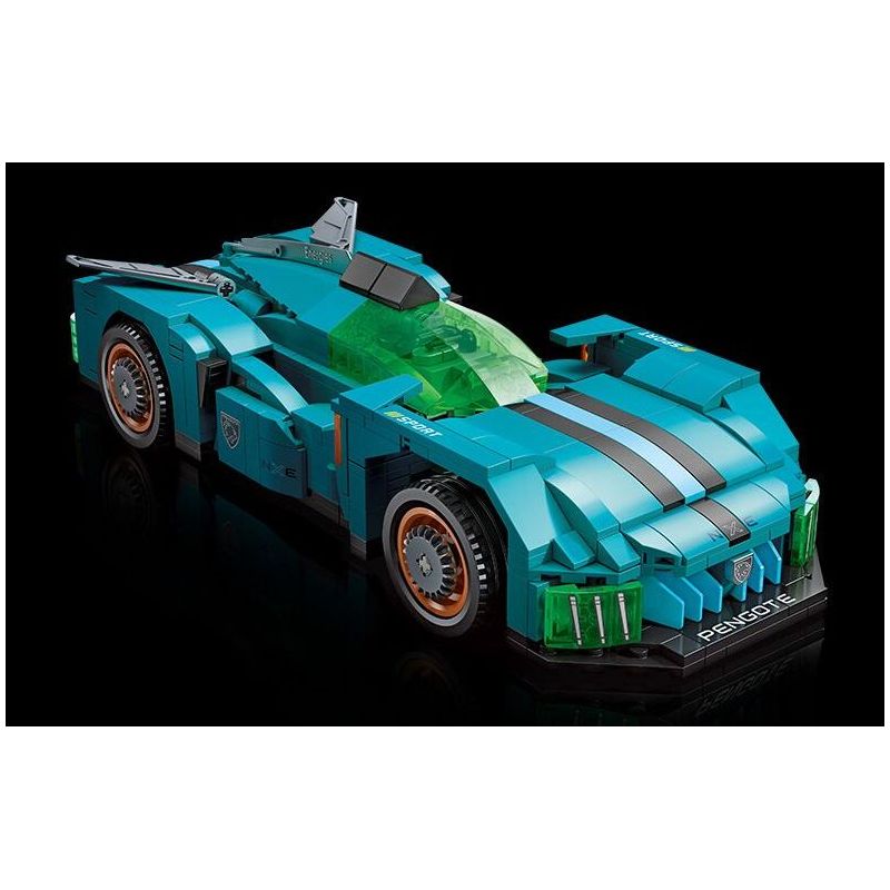 JIESTAR 92028 non  SIÊU XE PEUGEOT 9X8 bộ đồ chơi xếp lắp ráp ghép mô hình Speed Champions Racing Cars NXE Đua Xe Công Thức 594 khối