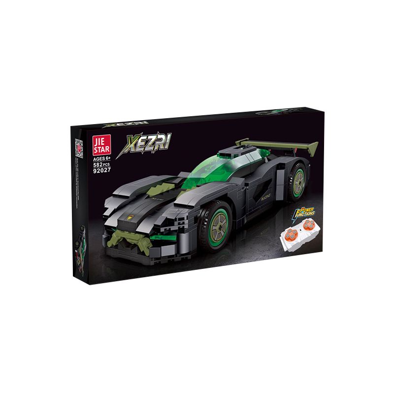 JIESTAR 92027 non  SIÊU XE FERRARI XEZRI bộ đồ chơi xếp lắp ráp ghép mô hình Speed Champions Racing Cars Đua Xe Công Thức 582 khối