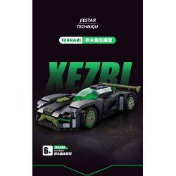 JIESTAR 92027 non  SIÊU XE FERRARI XEZRI bộ đồ chơi xếp lắp ráp ghép mô hình Speed Champions Racing Cars Đua Xe Công Thức 582 khối