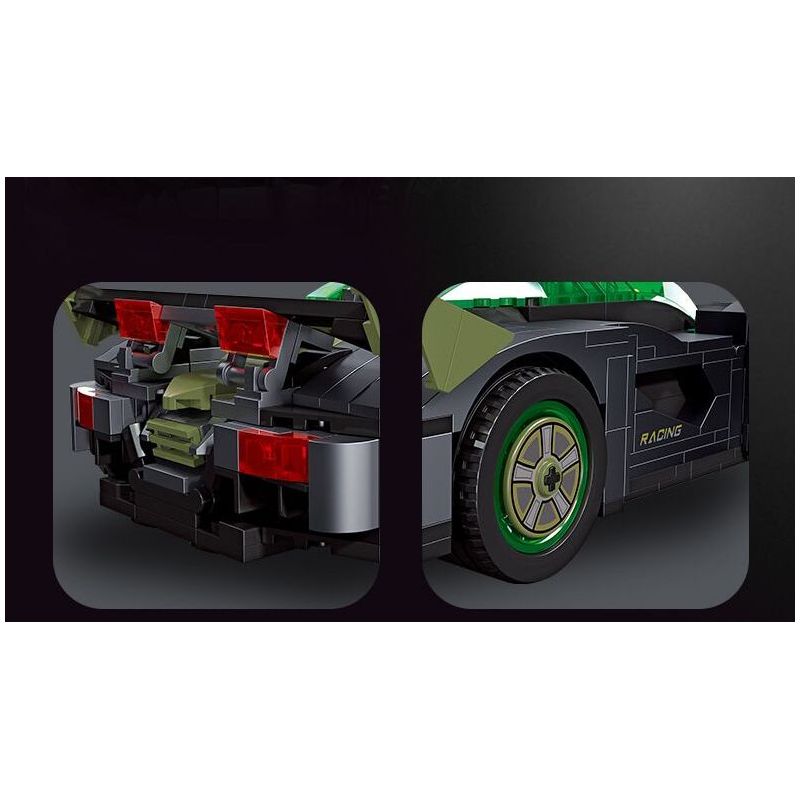 JIESTAR 92027 non  SIÊU XE FERRARI XEZRI bộ đồ chơi xếp lắp ráp ghép mô hình Speed Champions Racing Cars Đua Xe Công Thức 582 khối