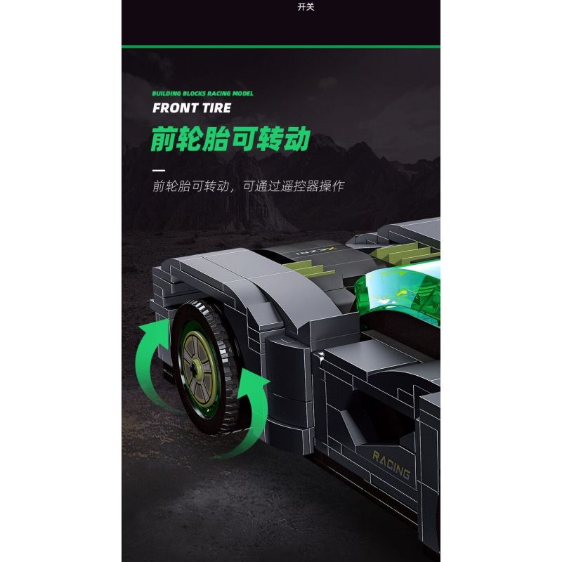 JIESTAR 92027 non  SIÊU XE FERRARI XEZRI bộ đồ chơi xếp lắp ráp ghép mô hình Speed Champions Racing Cars Đua Xe Công Thức 582 khối