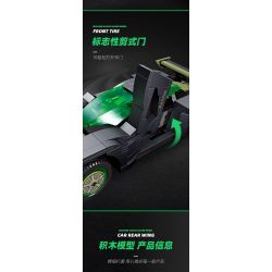 JIESTAR 92027 non  SIÊU XE FERRARI XEZRI bộ đồ chơi xếp lắp ráp ghép mô hình Speed Champions Racing Cars Đua Xe Công Thức 582 khối