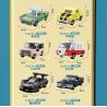 FORANGE FC8279 8279 non  XE LÙI 12 MẪU bộ đồ chơi xếp lắp ráp ghép mô hình Creator MINI CAR Sáng Tạo 1090 khối