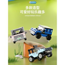 FORANGE FC8279 8279 non  XE LÙI 12 MẪU bộ đồ chơi xếp lắp ráp ghép mô hình Creator MINI CAR Sáng Tạo 1090 khối