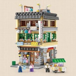 LOZ 1053 non  NHÀ THUỐC LỚN ??? VÙNG VỊNH bộ đồ chơi xếp lắp ráp ghép mô hình 2111 khối