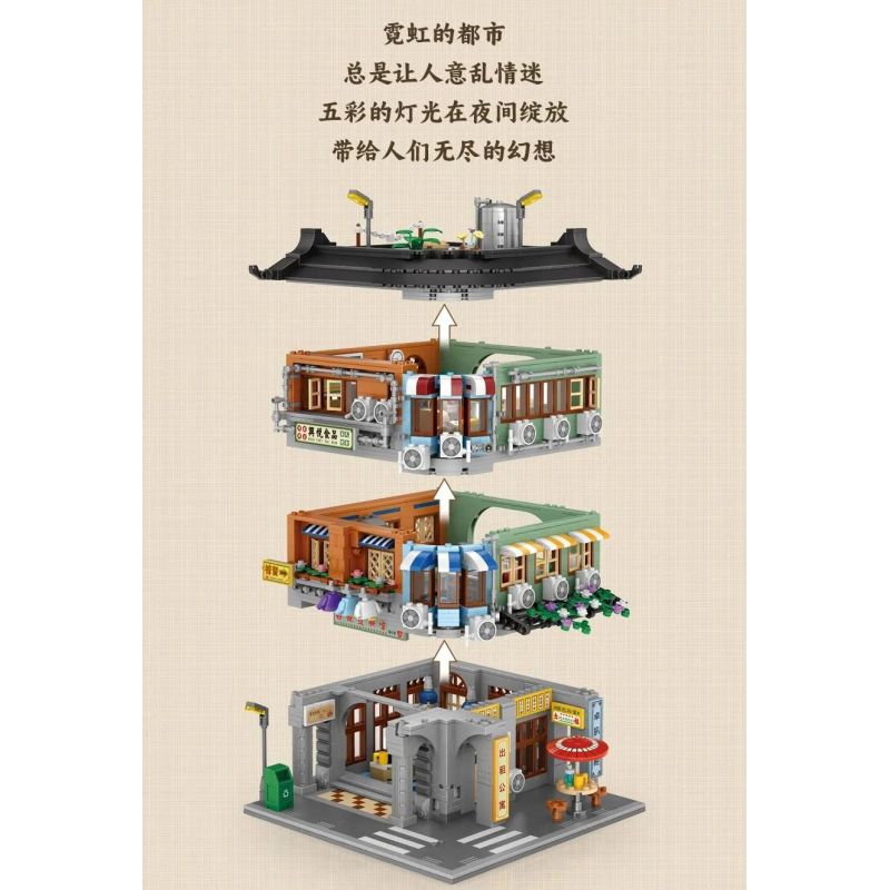 LOZ 1053 non  NHÀ THUỐC LỚN ??? VÙNG VỊNH bộ đồ chơi xếp lắp ráp ghép mô hình 2111 khối