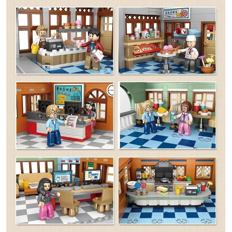 LOZ 1053 non  NHÀ THUỐC LỚN ??? VÙNG VỊNH bộ đồ chơi xếp lắp ráp ghép mô hình 2111 khối