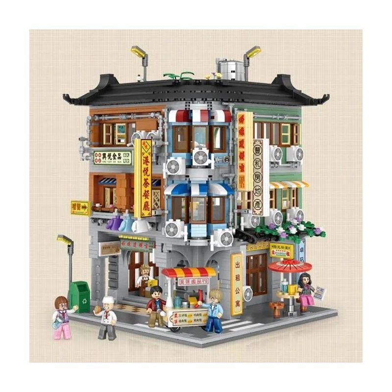 LOZ 1052 non  TÒA NHÀ THƯƠNG MẠI GÓC bộ đồ chơi xếp lắp ráp ghép mô hình 2763 khối LOZ 1052 non  TÒA NHÀ THƯƠNG MẠI GÓC bộ đồ chơi xếp lắp ráp ghép mô hình 2763 khối