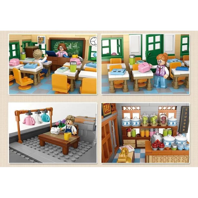 LOZ 1052 non  TÒA NHÀ THƯƠNG MẠI GÓC bộ đồ chơi xếp lắp ráp ghép mô hình 2763 khối LOZ 1052 non  TÒA NHÀ THƯƠNG MẠI GÓC bộ đồ chơi xếp lắp ráp ghép mô hình 2763 khối