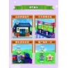 GUDI 60029 non  CUỘC CHIẾN THỰC VẬT CUỐN SÁCH VỀ THỜI ĐẠI ROCK AND ROLL bộ đồ chơi xếp lắp ráp ghép mô hình Movie & Game Phim Và Trò Chơi 237 khối