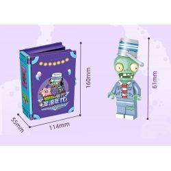 GUDI 60029 non  CUỘC CHIẾN THỰC VẬT CUỐN SÁCH VỀ THỜI ĐẠI ROCK AND ROLL bộ đồ chơi xếp lắp ráp ghép mô hình Movie & Game Phim Và Trò Chơi 237 khối