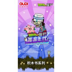 GUDI 60029 non  CUỘC CHIẾN THỰC VẬT CUỐN SÁCH VỀ THỜI ĐẠI ROCK AND ROLL bộ đồ chơi xếp lắp ráp ghép mô hình Movie & Game Phim Và Trò Chơi 237 khối