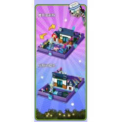 GUDI 60029 non  CUỘC CHIẾN THỰC VẬT CUỐN SÁCH VỀ THỜI ĐẠI ROCK AND ROLL bộ đồ chơi xếp lắp ráp ghép mô hình Movie & Game Phim Và Trò Chơi 237 khối