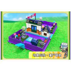 GUDI 60029 non  CUỘC CHIẾN THỰC VẬT CUỐN SÁCH VỀ THỜI ĐẠI ROCK AND ROLL bộ đồ chơi xếp lắp ráp ghép mô hình Movie & Game Phim Và Trò Chơi 237 khối