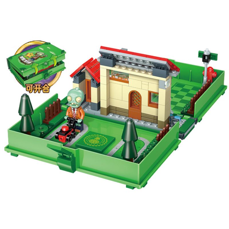 GUDI 60028 non Lego CUỘC CHIẾN THỰC VẬT CUỐN SÁCH THỜI HIỆN ĐẠI bộ đồ chơi xếp lắp ráp ghép mô hình Movie & Game Phim Và Trò Chơi 229 khối