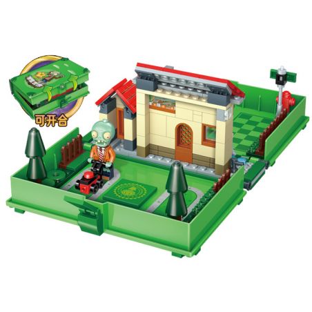 GUDI 60028 non  CUỘC CHIẾN THỰC VẬT CUỐN SÁCH THỜI HIỆN ĐẠI bộ đồ chơi xếp lắp ráp ghép mô hình Movie & Game Phim Và Trò Chơi 229 khối