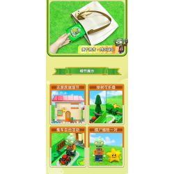 GUDI 60028 non  CUỘC CHIẾN THỰC VẬT CUỐN SÁCH THỜI HIỆN ĐẠI bộ đồ chơi xếp lắp ráp ghép mô hình Movie & Game Phim Và Trò Chơi 229 khối