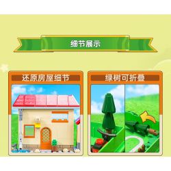 GUDI 60028 non  CUỘC CHIẾN THỰC VẬT CUỐN SÁCH THỜI HIỆN ĐẠI bộ đồ chơi xếp lắp ráp ghép mô hình Movie & Game Phim Và Trò Chơi 229 khối