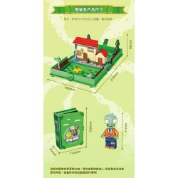 GUDI 60028 non  CUỘC CHIẾN THỰC VẬT CUỐN SÁCH THỜI HIỆN ĐẠI bộ đồ chơi xếp lắp ráp ghép mô hình Movie & Game Phim Và Trò Chơi 229 khối