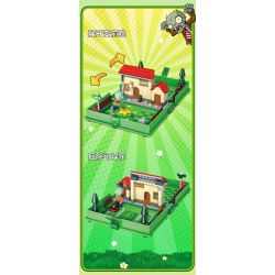 GUDI 60028 non  CUỘC CHIẾN THỰC VẬT CUỐN SÁCH THỜI HIỆN ĐẠI bộ đồ chơi xếp lắp ráp ghép mô hình Movie & Game Phim Và Trò Chơi 229 khối