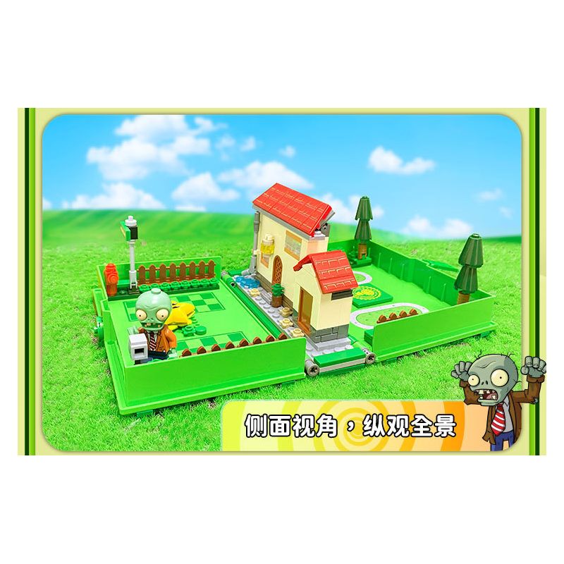 GUDI 60028 non  CUỘC CHIẾN THỰC VẬT CUỐN SÁCH THỜI HIỆN ĐẠI bộ đồ chơi xếp lắp ráp ghép mô hình Movie & Game Phim Và Trò Chơi 229 khối