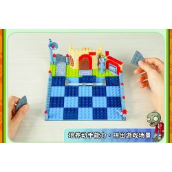 GUDI 60027 non  CUỘC CHIẾN THỰC VẬT BỐI CẢNH THẾ GIỚI TƯƠNG LAI bộ đồ chơi xếp lắp ráp ghép mô hình Movie & Game Phim Và Trò Chơi 315 khối