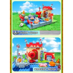 GUDI 60027 non  CUỘC CHIẾN THỰC VẬT BỐI CẢNH THẾ GIỚI TƯƠNG LAI bộ đồ chơi xếp lắp ráp ghép mô hình Movie & Game Phim Và Trò Chơi 315 khối