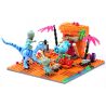 GUDI 60026 non  CUỘC CHIẾN THỰC VẬT BỘ KỊCH BẢN KHỦNG HOẢNG DINO bộ đồ chơi xếp lắp ráp ghép mô hình Movie & Game Phim Và Trò Chơi 280 khối