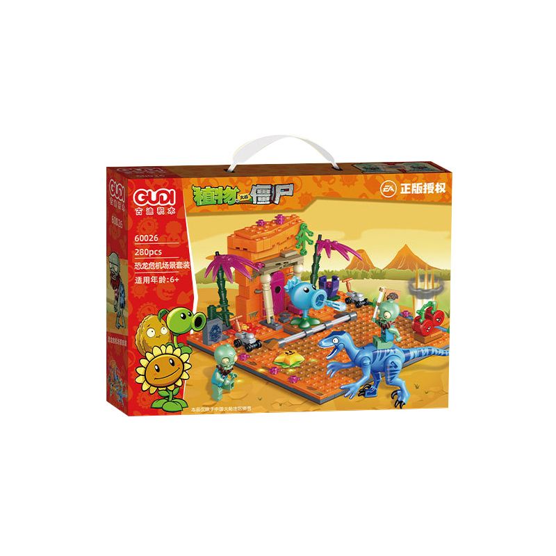 GUDI 60026 non  CUỘC CHIẾN THỰC VẬT BỘ KỊCH BẢN KHỦNG HOẢNG DINO bộ đồ chơi xếp lắp ráp ghép mô hình Movie & Game Phim Và Trò Chơi 280 khối GUDI 60026 non  CUỘC CHIẾN THỰC VẬT BỘ KỊCH BẢN KHỦNG HOẢNG DINO bộ đồ chơi xếp lắp ráp ghép mô hình Movie & Game Phim Và Trò Chơi 280 khối