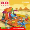 GUDI 60026 non  CUỘC CHIẾN THỰC VẬT BỘ KỊCH BẢN KHỦNG HOẢNG DINO bộ đồ chơi xếp lắp ráp ghép mô hình Movie & Game Phim Và Trò Chơi 280 khối