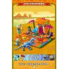 GUDI 60026 non  CUỘC CHIẾN THỰC VẬT BỘ KỊCH BẢN KHỦNG HOẢNG DINO bộ đồ chơi xếp lắp ráp ghép mô hình Movie & Game Phim Và Trò Chơi 280 khối