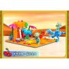 GUDI 60026 non  CUỘC CHIẾN THỰC VẬT BỘ KỊCH BẢN KHỦNG HOẢNG DINO bộ đồ chơi xếp lắp ráp ghép mô hình Movie & Game Phim Và Trò Chơi 280 khối