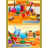 GUDI 60026 non  CUỘC CHIẾN THỰC VẬT BỘ KỊCH BẢN KHỦNG HOẢNG DINO bộ đồ chơi xếp lắp ráp ghép mô hình Movie & Game Phim Và Trò Chơi 280 khối