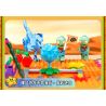 GUDI 60026 non  CUỘC CHIẾN THỰC VẬT BỘ KỊCH BẢN KHỦNG HOẢNG DINO bộ đồ chơi xếp lắp ráp ghép mô hình Movie & Game Phim Và Trò Chơi 280 khối