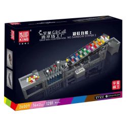 MouldKing 26009 Mould King 26009 REBRICKABLE MOC-59083 59083 MOC59083 non  THANG CẦU VỒNG bộ đồ chơi xếp lắp ráp ghép mô hình GREAT BALL CONTRAPTION 1281 khối