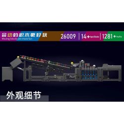 MouldKing 26009 Mould King 26009 REBRICKABLE MOC-59083 59083 MOC59083 non  THANG CẦU VỒNG bộ đồ chơi xếp lắp ráp ghép mô hình GREAT BALL CONTRAPTION 1281 khối