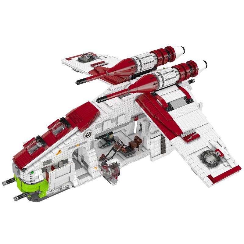 MouldKing 21066 Mould King 21066 non Lego PHÁO HẠM CỘNG HÒA bộ đồ chơi xếp lắp ráp ghép mô hình Star Wars LAAT-1 Chiến Tranh Giữa Các Vì Sao 8039 khối