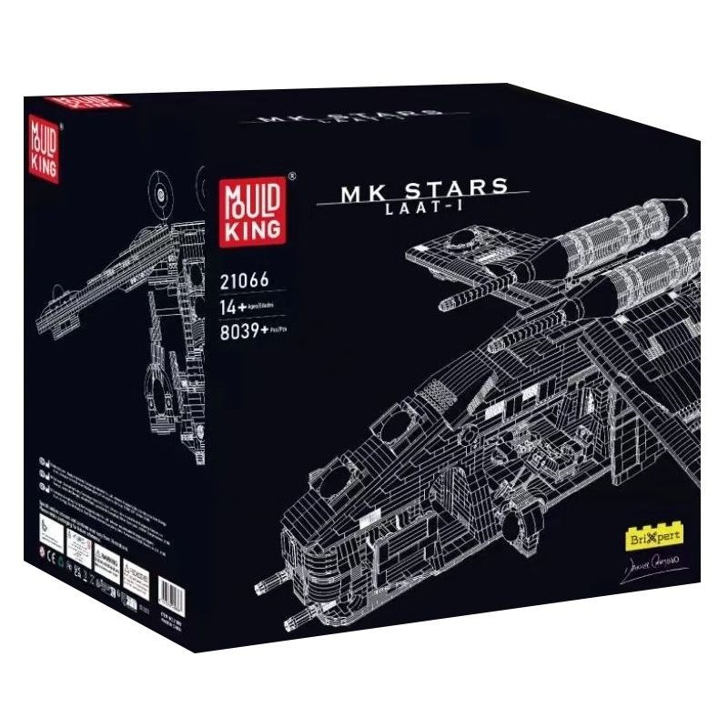 MouldKing 21066 Mould King 21066 non  PHÁO HẠM CỘNG HÒA bộ đồ chơi xếp lắp ráp ghép mô hình Star Wars LAAT-1 Chiến Tranh Giữa Các Vì Sao 8039 khối