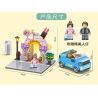PanlosBrick 685004 Panlos Brick 685004 non  CỬA HÀNG LÀM ĐẸP XE WULING HONGGUANG MINIEV MUI TRẦN bộ đồ chơi xếp lắp ráp ghép mô hình BUAUTY SHOP 446 khối