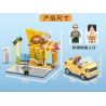 PanlosBrick 685003 Panlos Brick 685003 non  CỬA HÀNG BÁNH BURGER MINIEV WULING HONGGUANG MUI TRẦN bộ đồ chơi xếp lắp ráp ghép mô hình BURGER SHOP 442 khối