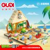 GUDI 60025 non  CUỘC CHIẾN THỰC VẬT BỐI CẢNH BÃI BIỂN CÓ LÀN SÓNG LỚN bộ đồ chơi xếp lắp ráp ghép mô hình Movie & Game Phim Và Trò Chơi 296 khối