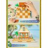 GUDI 60025 non  CUỘC CHIẾN THỰC VẬT BỐI CẢNH BÃI BIỂN CÓ LÀN SÓNG LỚN bộ đồ chơi xếp lắp ráp ghép mô hình Movie & Game Phim Và Trò Chơi 296 khối