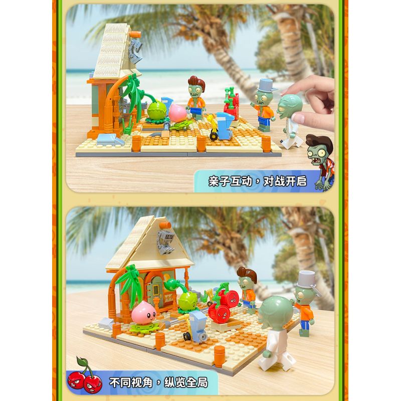 GUDI 60025 non  CUỘC CHIẾN THỰC VẬT BỐI CẢNH BÃI BIỂN CÓ LÀN SÓNG LỚN bộ đồ chơi xếp lắp ráp ghép mô hình Movie & Game Phim Và Trò Chơi 296 khối GUDI 60025 non  CUỘC CHIẾN THỰC VẬT BỐI CẢNH BÃI BIỂN CÓ LÀN SÓNG LỚN bộ đồ chơi xếp lắp ráp ghép mô hình Movie & Game Phim Và Trò Chơi 296 khối